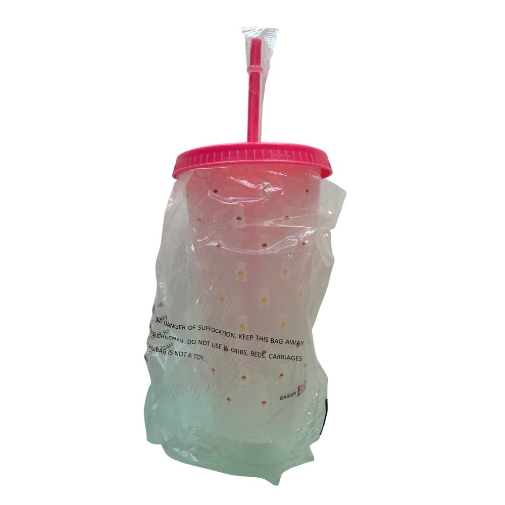 Sydney Sweeney x Baskin-Robbins‎ Color-Changing Gummi Bear Cup 20oz New NWT pink